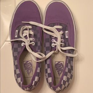 SOLD - Purple checkerboard old school vans 💜💜
